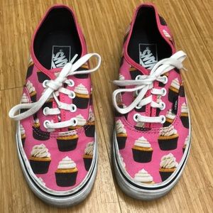 Vans Women Size 7.5 Pink Cupcake Shoes